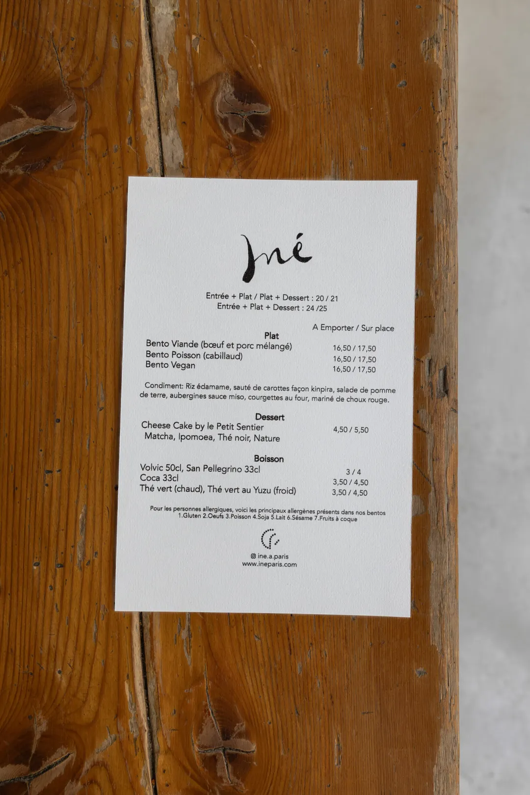 Iné Restaurant Paris