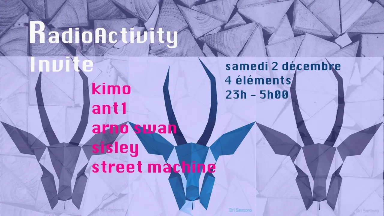 Radioactivity invite Kimo Ant1 ArnoSwan StreetMachine Sisley