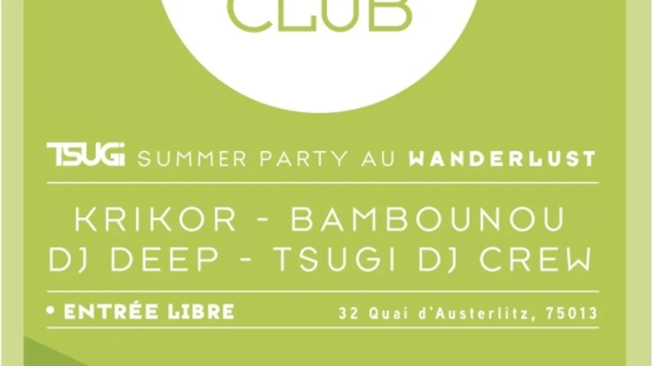 Tsugi Wander Club
