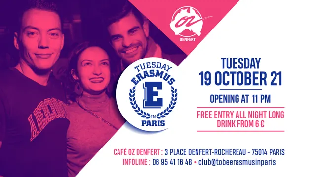 TUESDAY ERASMUS IN PARIS