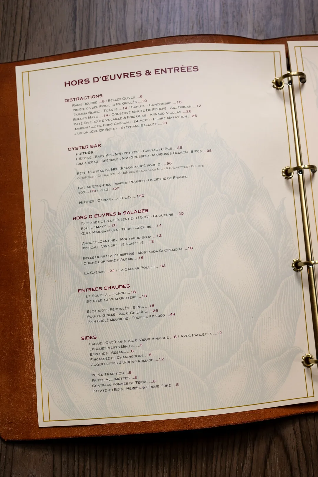 Nonos et Comestibles Restaurant Paris
