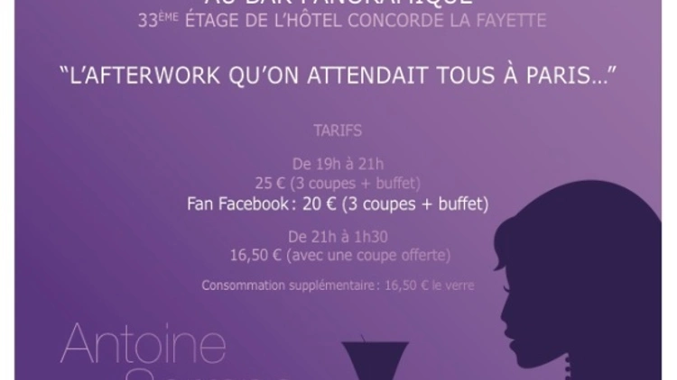 Le Bar Panoramique s'ouvre aux afterworks !