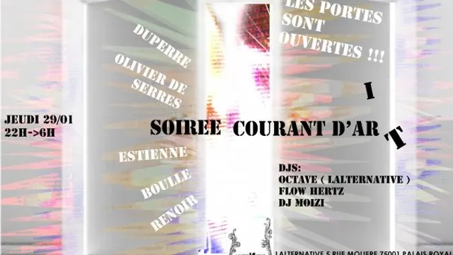 SOIREE PORTES OUVERTES ECOLES D'ART PARIS