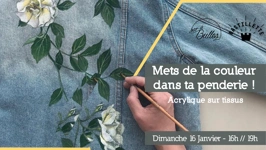 Mets de la couleur dans ta penderie ! - acrylique sur tissus