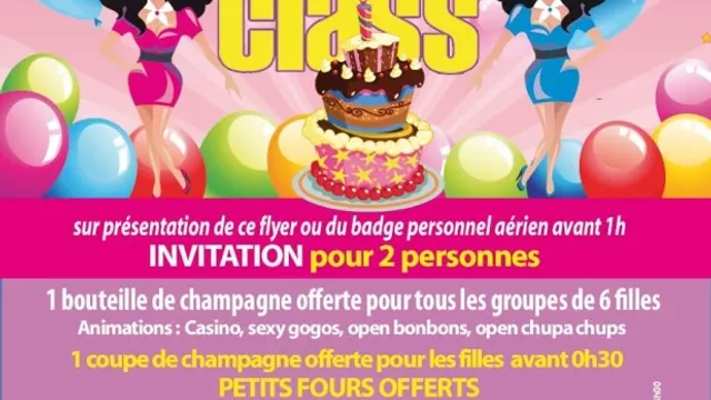 FIRST CLASS COMPAGNIES AERIENNES SPECIALE ANNIVERSAIRE
