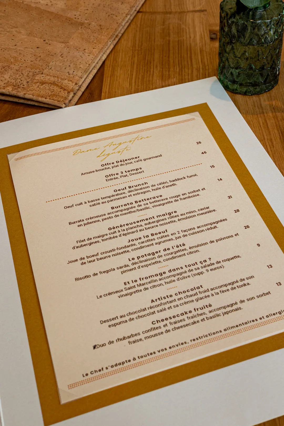 Dame Augustine Restaurant Paris