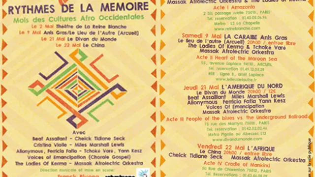 RYTHMES DE LA MÉMOIRE  BEAT ASSAILANT + guests
