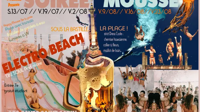 Soirée Mousse : Sous Bastille la Plage - Été 2019