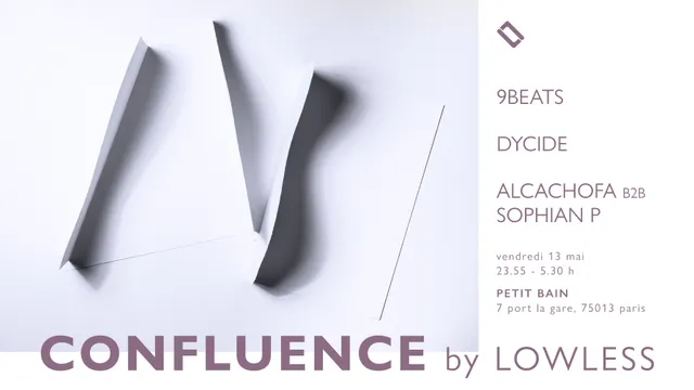 Confluence by Lowless: Dycide, 9beats, Alcachofa b2b Sophian P