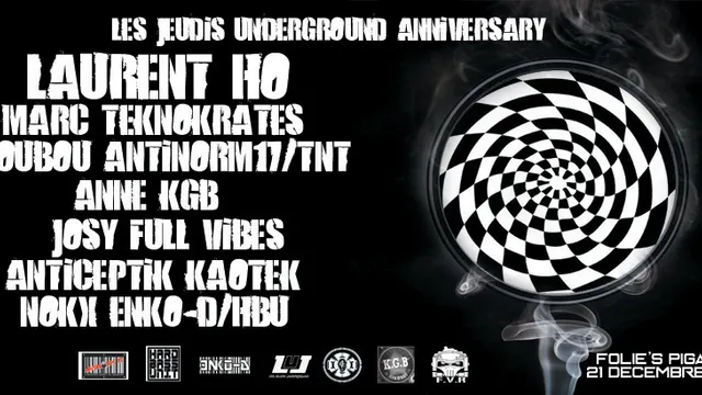 Les Jeudis Underground Anniversary