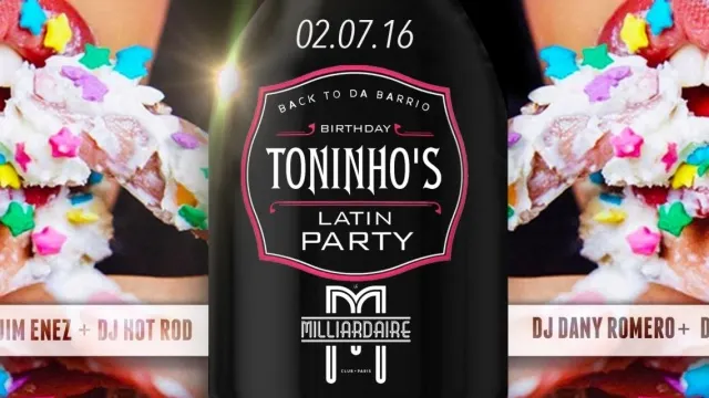 Back To Da Barrio Presents Toninho's Birthday Latin Party & Guests