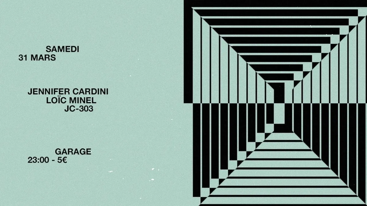 Garage avec Jennifer Cardini, Loïc Minel et Jc-303