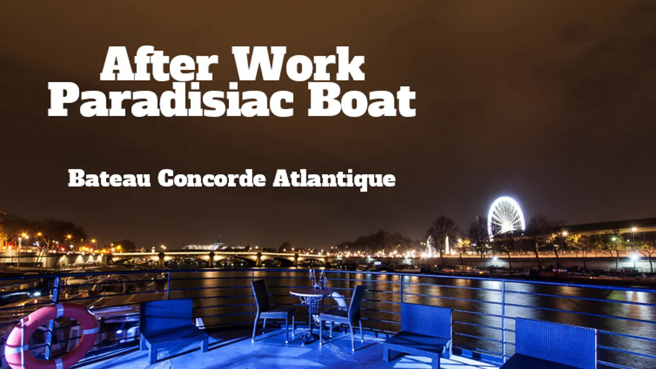 PARADISIAC BOAT (GRATUIT avant 21h00, BUFFET, OPEN BAR, 2 AMBIANCES, TERRASSE GEANTE, MOJITOS)