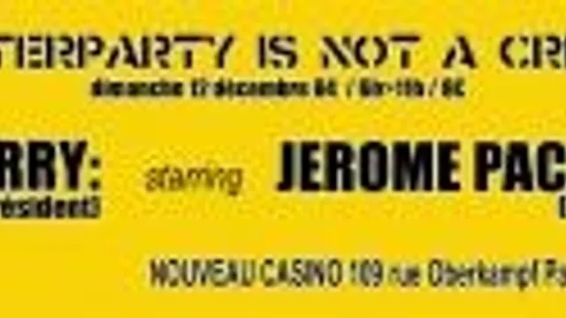 After Party Is Not A Crime