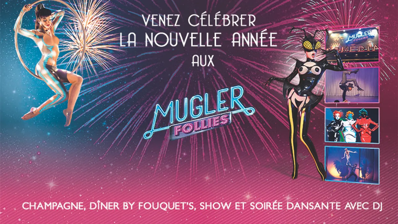 Le réveillon dans un théâtre aux Mugler Follies !