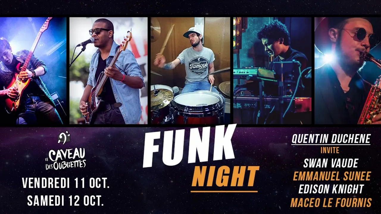 Concert Funk, Quentin Duchene, 11 et 12 Octobre, Caveau