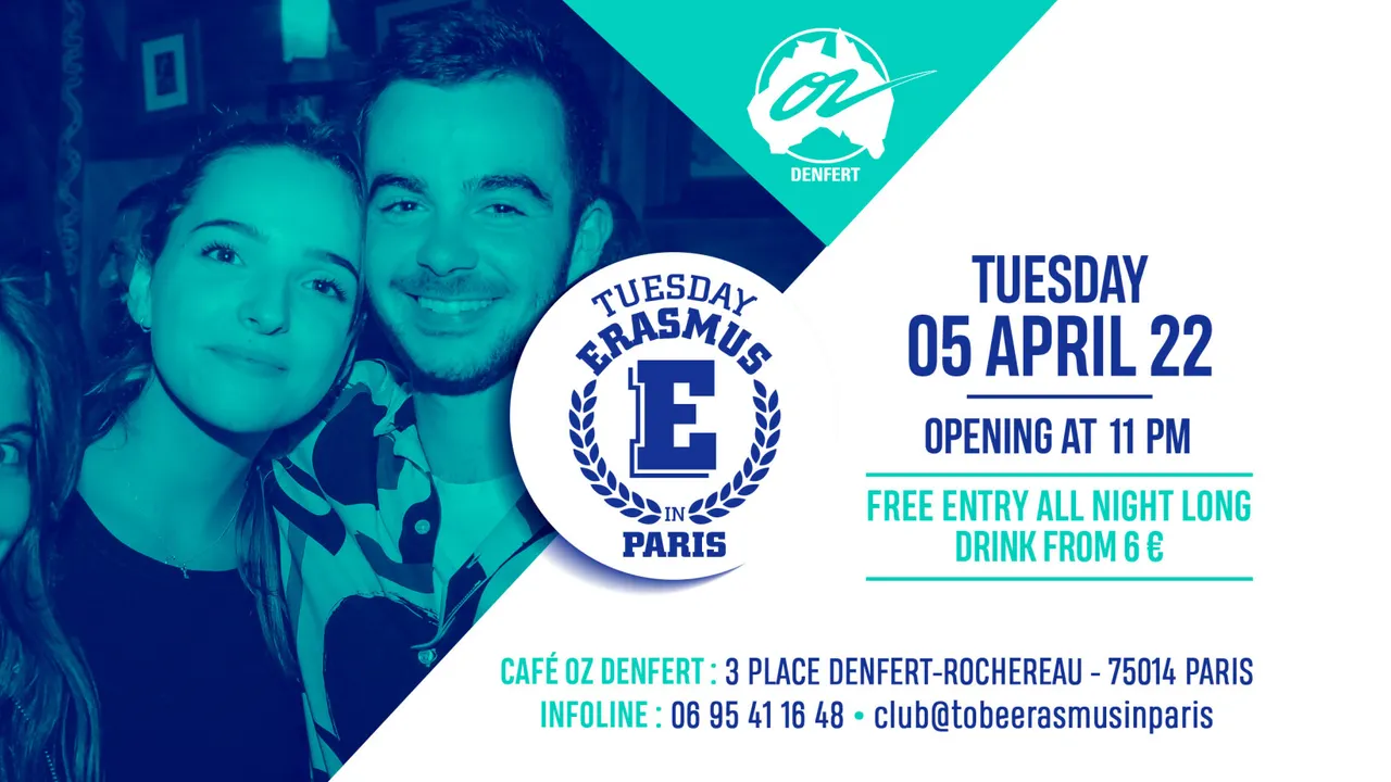 TUESDAY ERASMUS IN PARIS