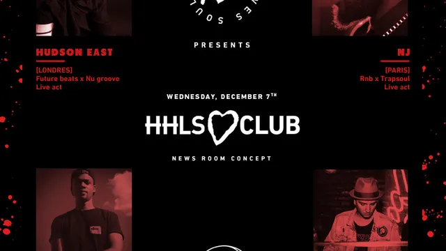 HHLS CLUB x Show "Hudson East & NJ" 19h-2h au Badaboum