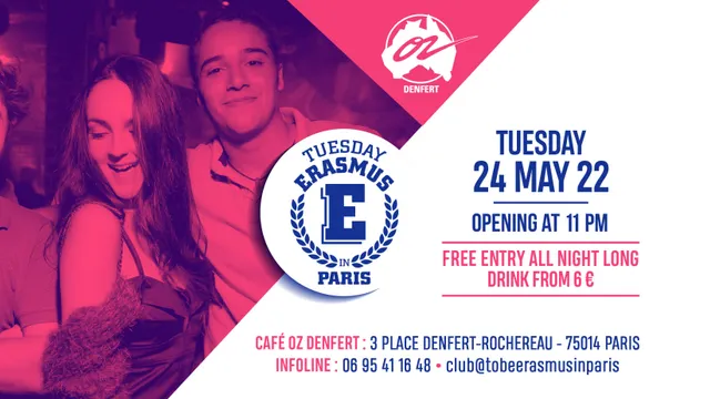 TUESDAY ERASMUS IN PARIS