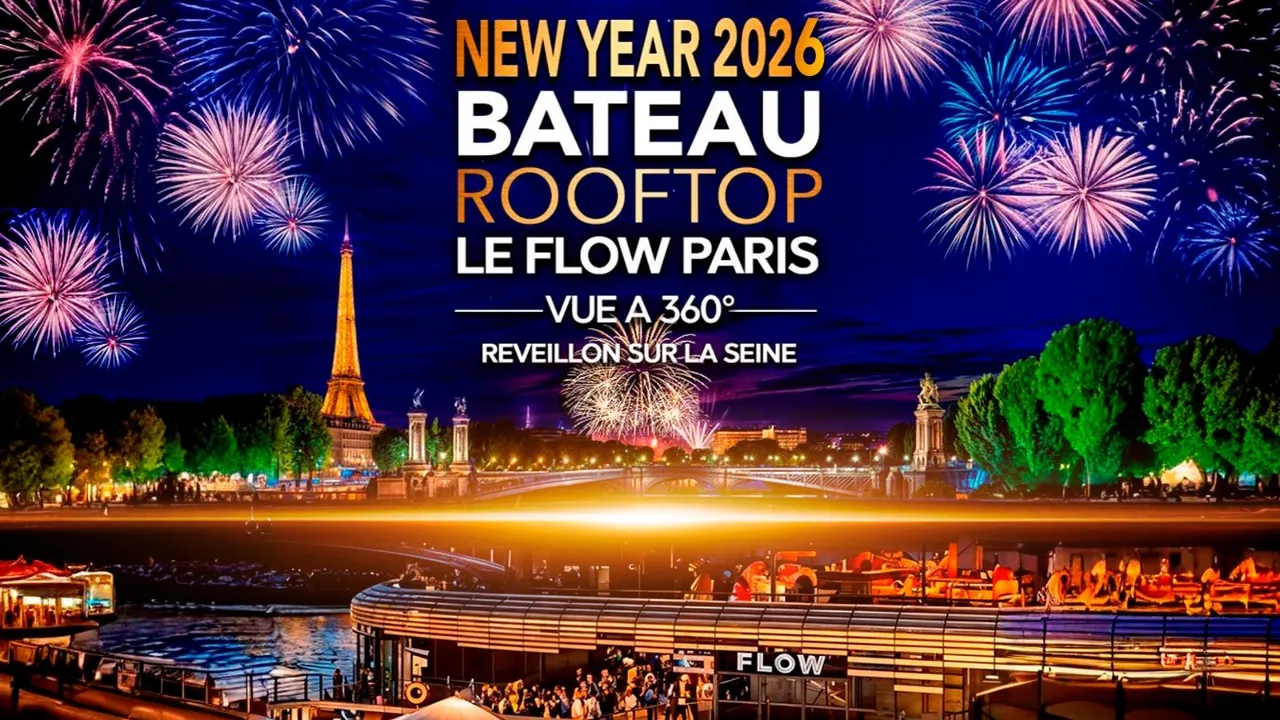 REVEILLON ROOFTOP BOAT DELUXE LE FLOW ALEXANDRE III