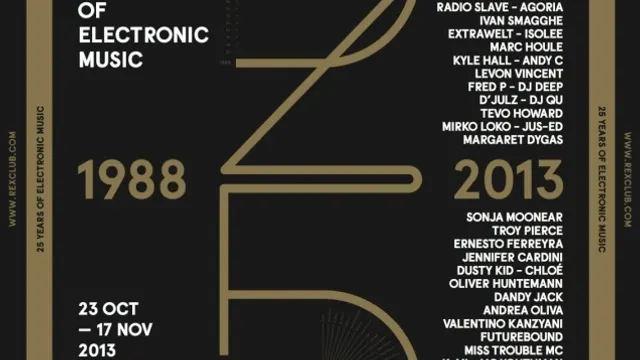 Rex Club '25 Years': Extrawelt Live, Ben Men, Loodboy, Kaine