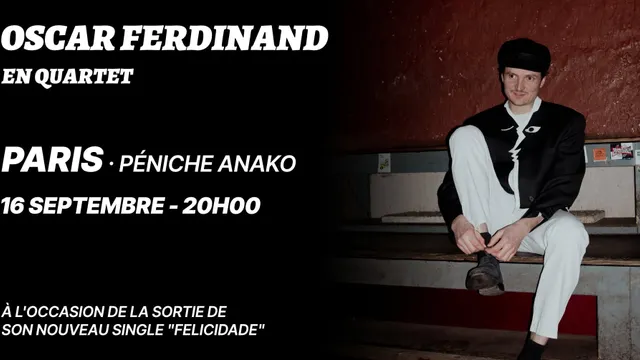 Oscar Ferdinand Quartet : Concert à la Péniche Anako - Tropical Groove