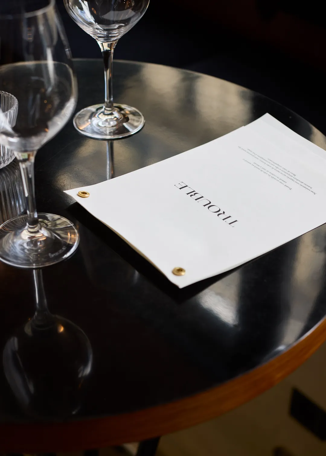 Trouble Restaurant Paris