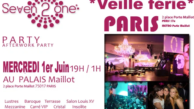 After Work @ PALAIS MAILLOT *VEILLE FERIE*