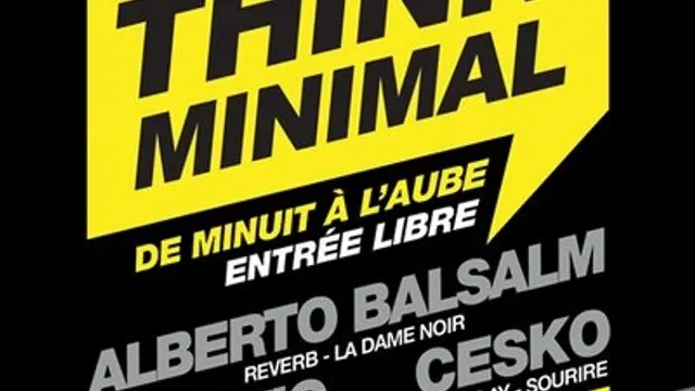 Think Minimal invite Alberto Balsalm @ OPA
