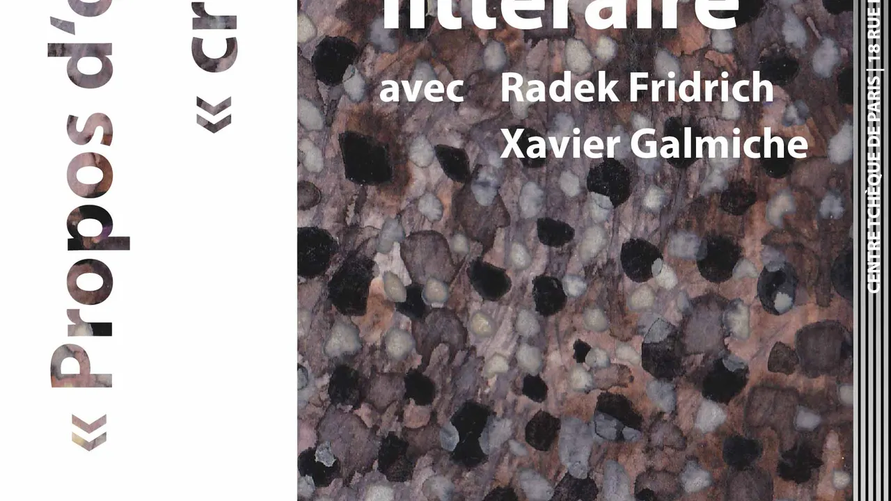 Soirée littéraire avec Radek Fridrich