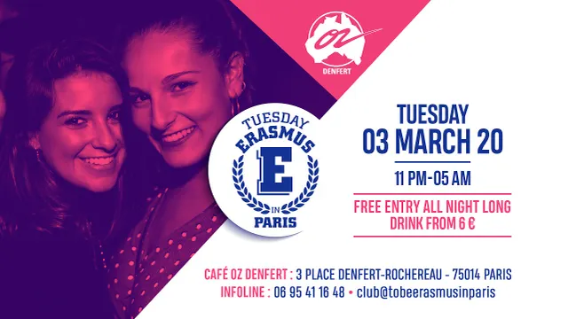 TUESDAY ERASMUS IN PARIS