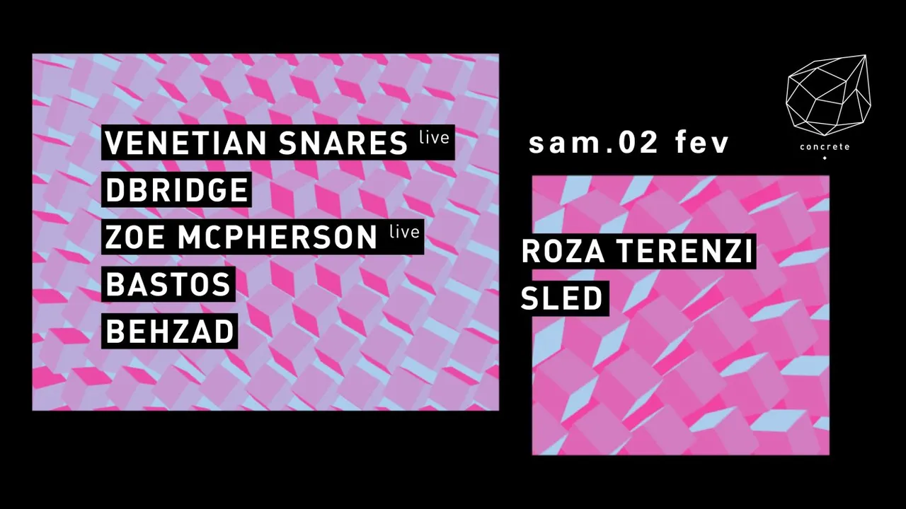 Concrete: Venetian Snares Live, Dbridge, Zoe Macpherson Live