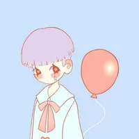a boy with a balloon