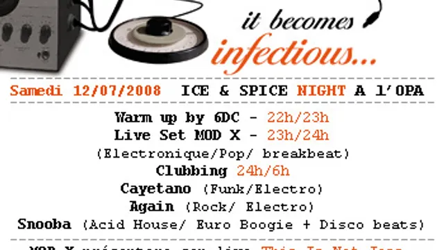 IT BECOMES INFECTIOUS: ICE & SPICE NIGHT