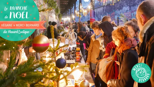 Marché de Noël Végane avec Merci Bernard