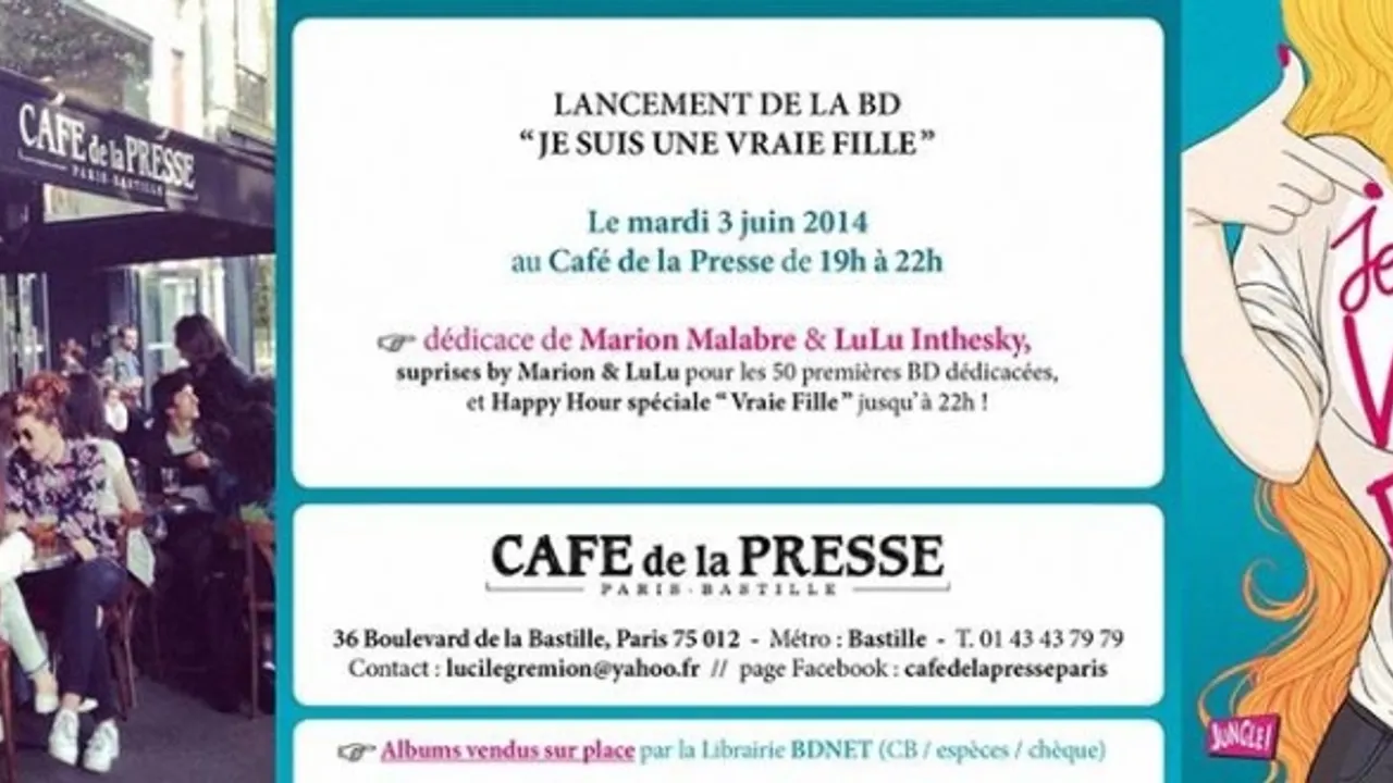 Lancement de la BD Je suis une vraie fille