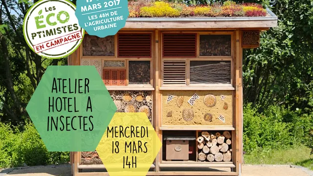 Chantier participatif 2/2 : Remplissage hôtel à insectes