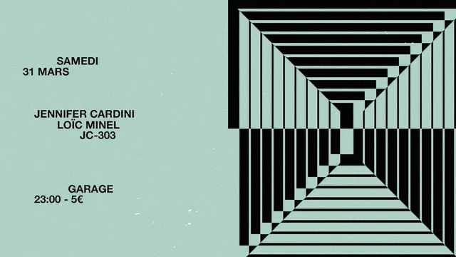 Garage avec Jennifer Cardini, Loïc Minel et Jc-303