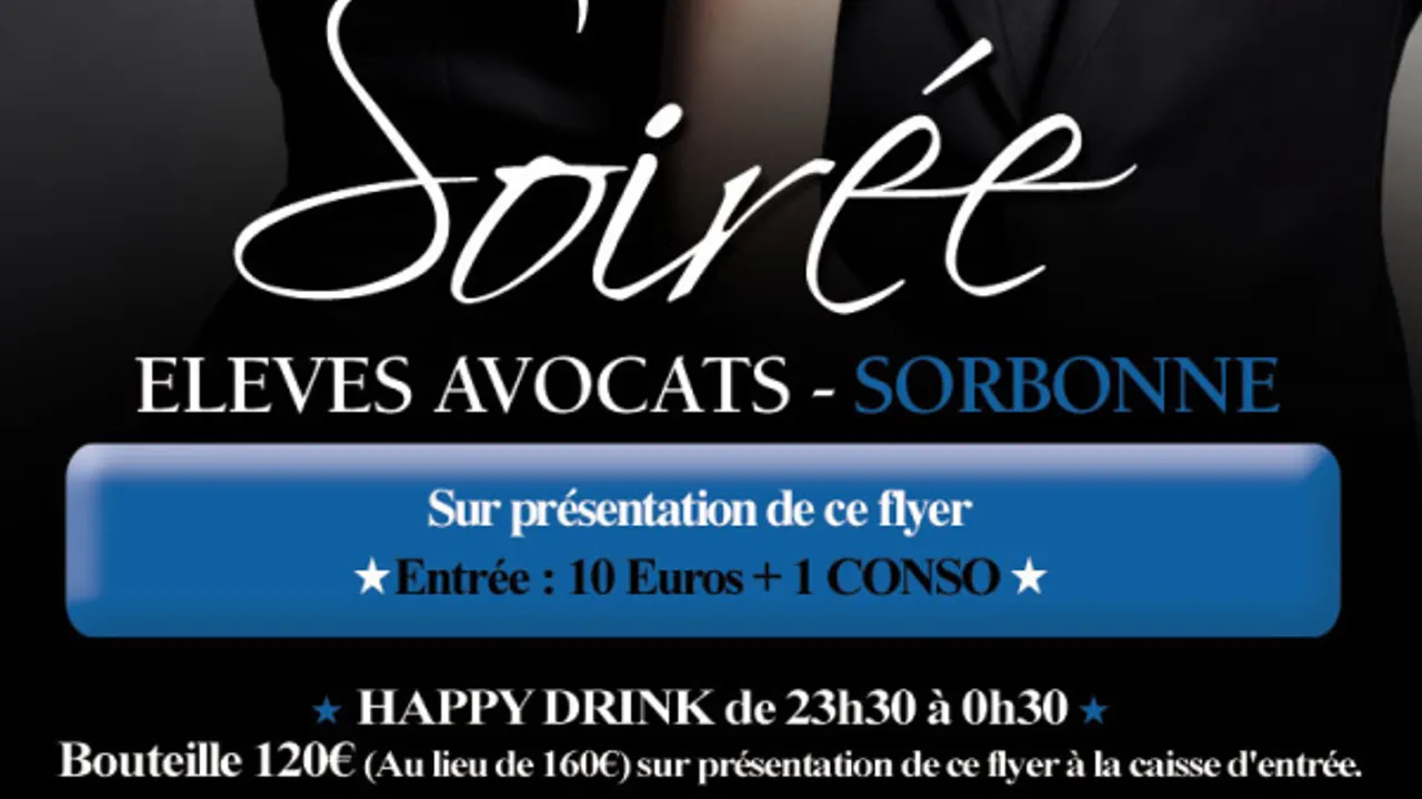 Soirée Eleves Avocat  - Sorbonne