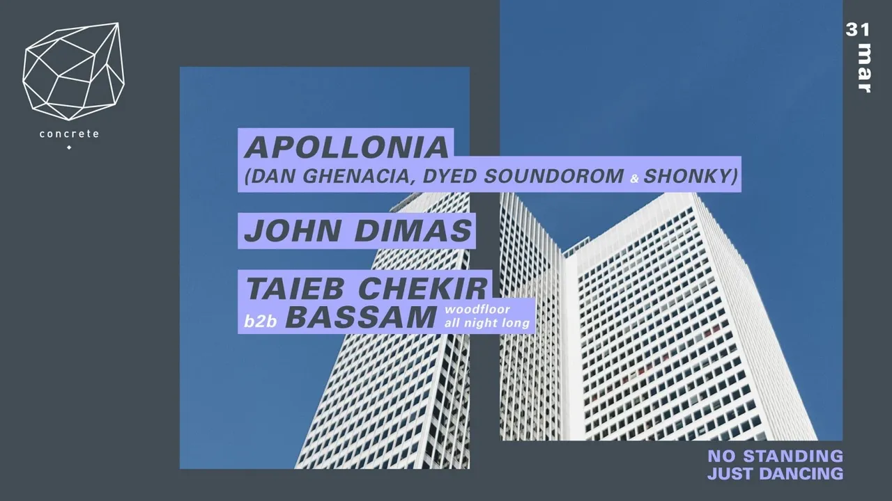 Concrete: Apollonia, John Dimas, Bassam b2b Taïeb Chekir