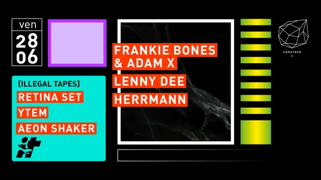 Concrete: Frankie Bones & Adam X, Lenny Dee, Herrmann