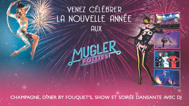 Le réveillon dans un théâtre aux Mugler Follies !