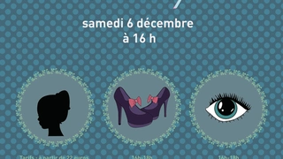 Atelier customisation chaussures, chignon bar, makeup bar