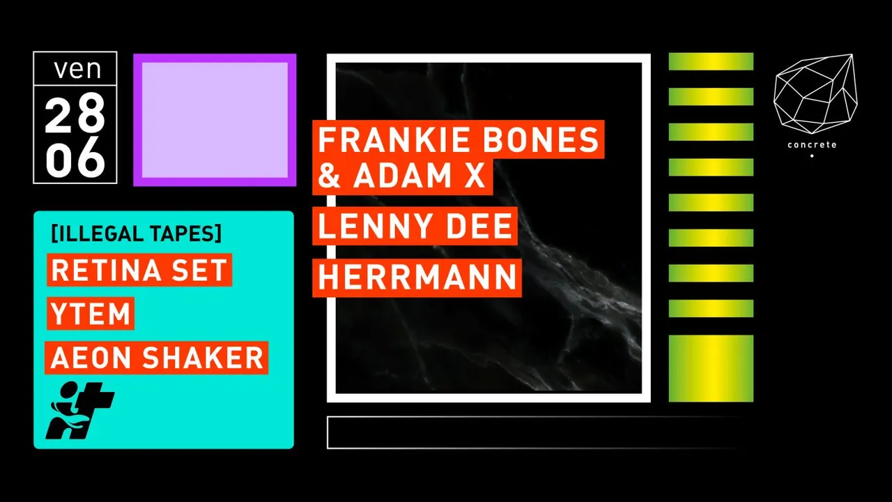Concrete: Frankie Bones & Adam X, Lenny Dee, Herrmann