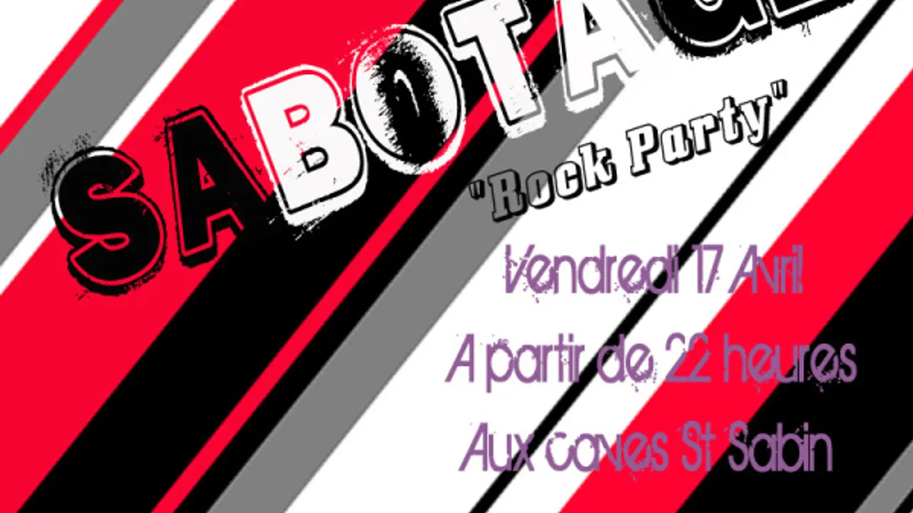 Soirée Sabotage Rock Party
