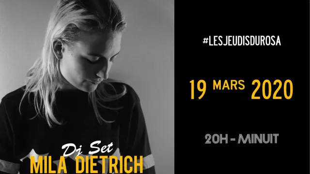 ANNULÉ - Les Jeudis du Rosa // Mila Dietrich