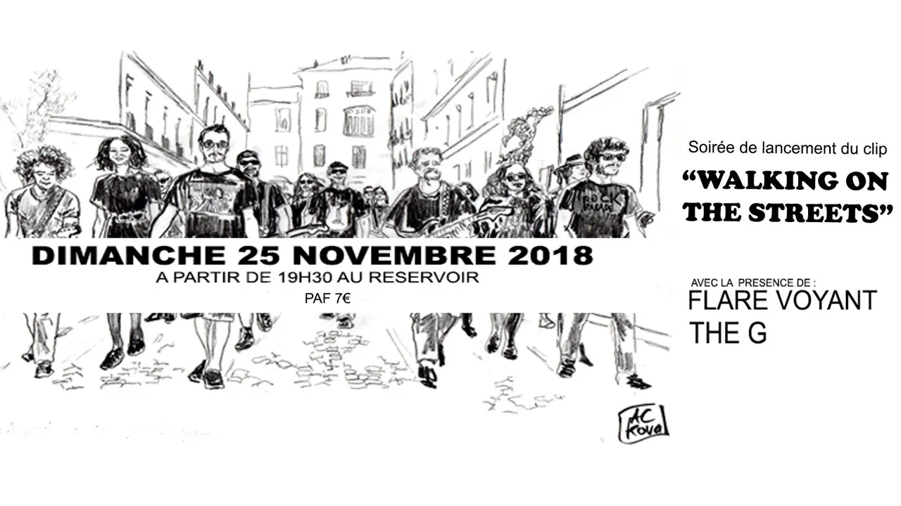 Walking on the streets - soirée de lancement du clip