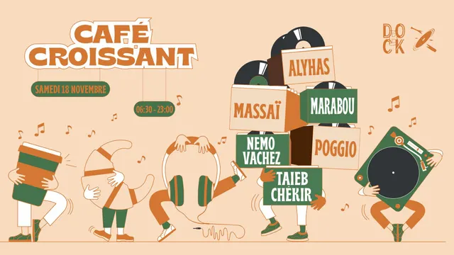 Café Croissant ± (a-z) : Alyhas - Marabou - Massaï - Nemo Vachez - Poggio - Taieb Chékir