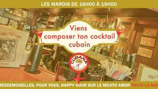 Viens composer ton cocktail cubain! Fiesta jusqu'à 4h00 !