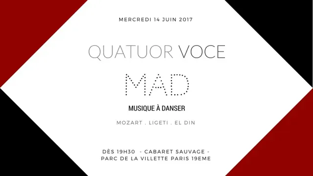 QUATUOR VOCE | M.A.D –MUSIQUE À DANSER-